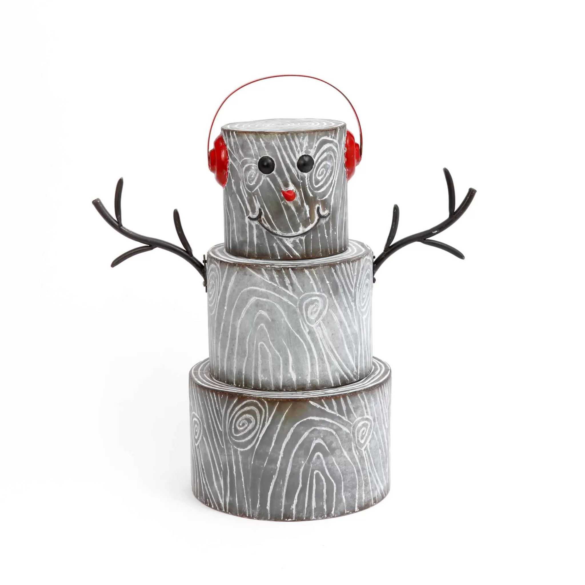 Gerson International 24-Inch-High Metal Snowman Figurine