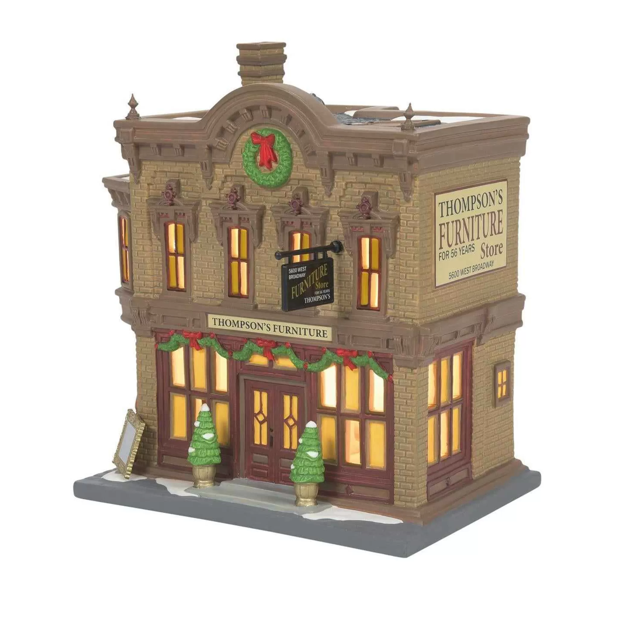 Enesco Christmas In City Village Thompson's Furniture #6011384