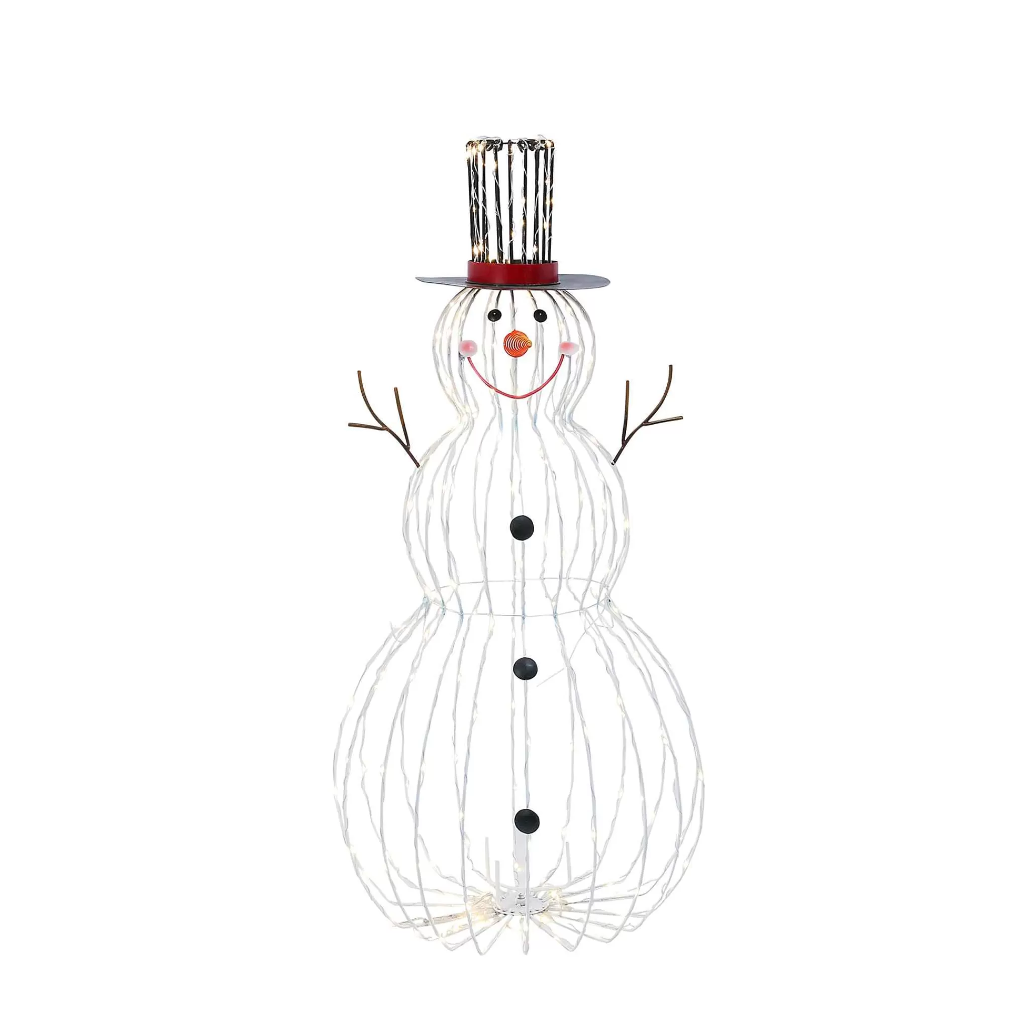 Gerson International Jolly Wire Led Snowman, Christmas Holiday Outdoor Yard Decor