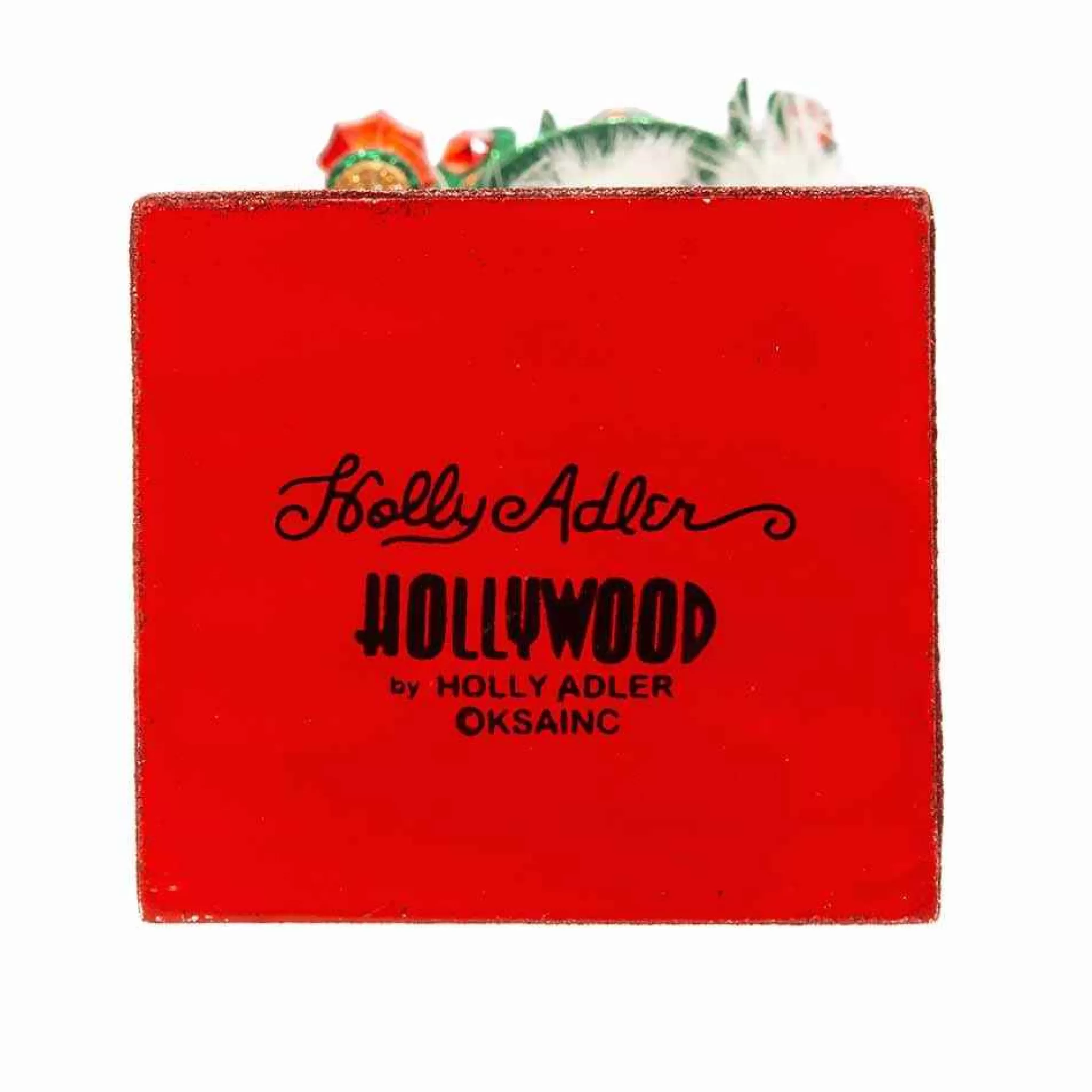 Kurt Adler 18-Inch Hollywood Red And Green Leaves Hat Nutcracker
