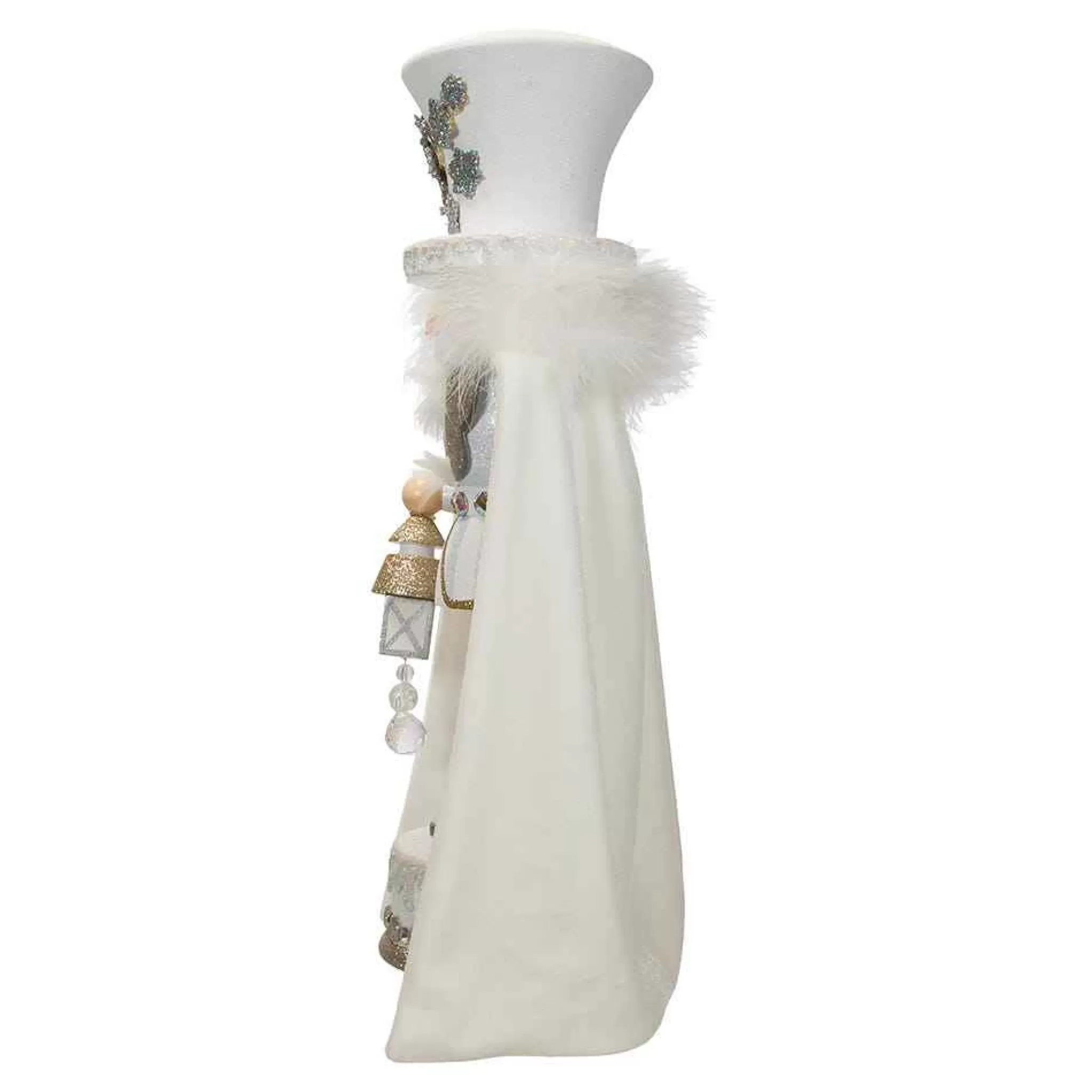 Kurt Adler 18-Inch Hollywood White Snowflake Soldier Battery-Operated Led Nutcracker