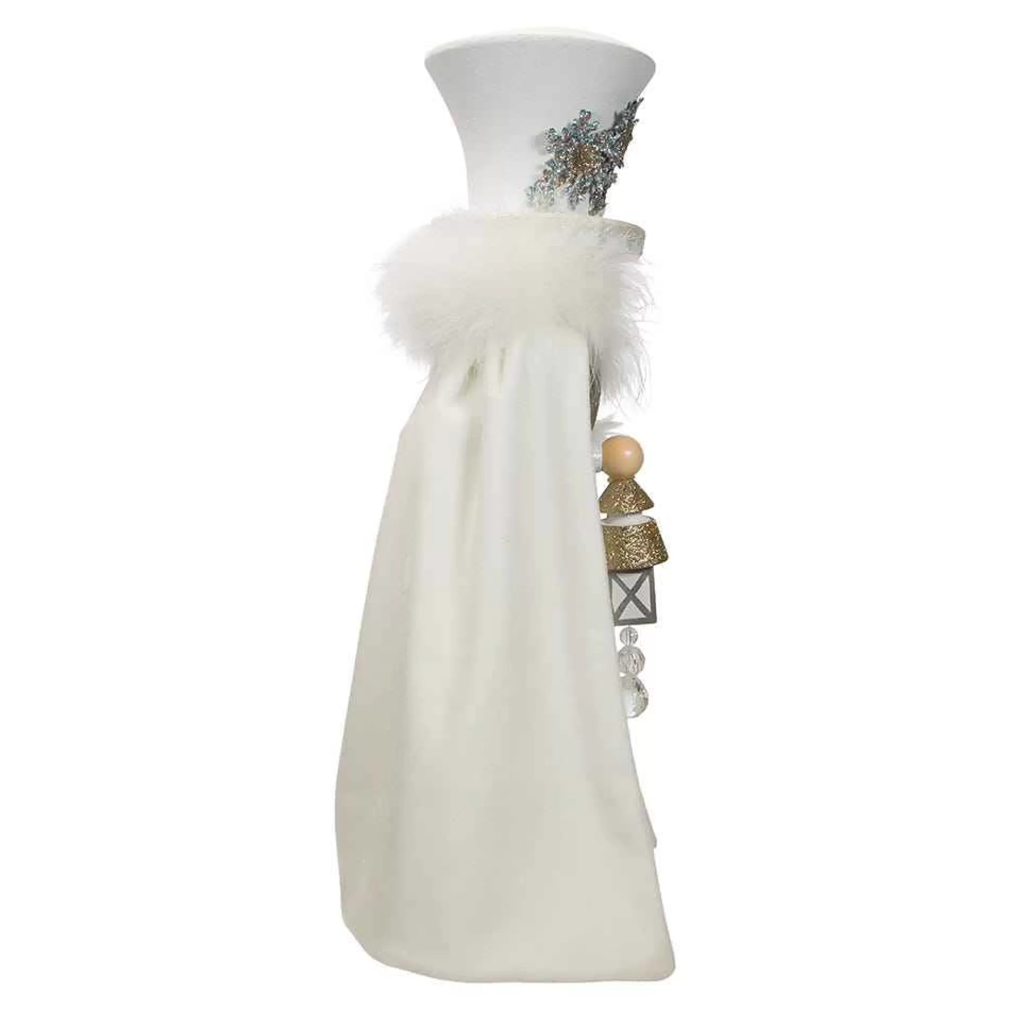 Kurt Adler 18-Inch Hollywood White Snowflake Soldier Battery-Operated Led Nutcracker