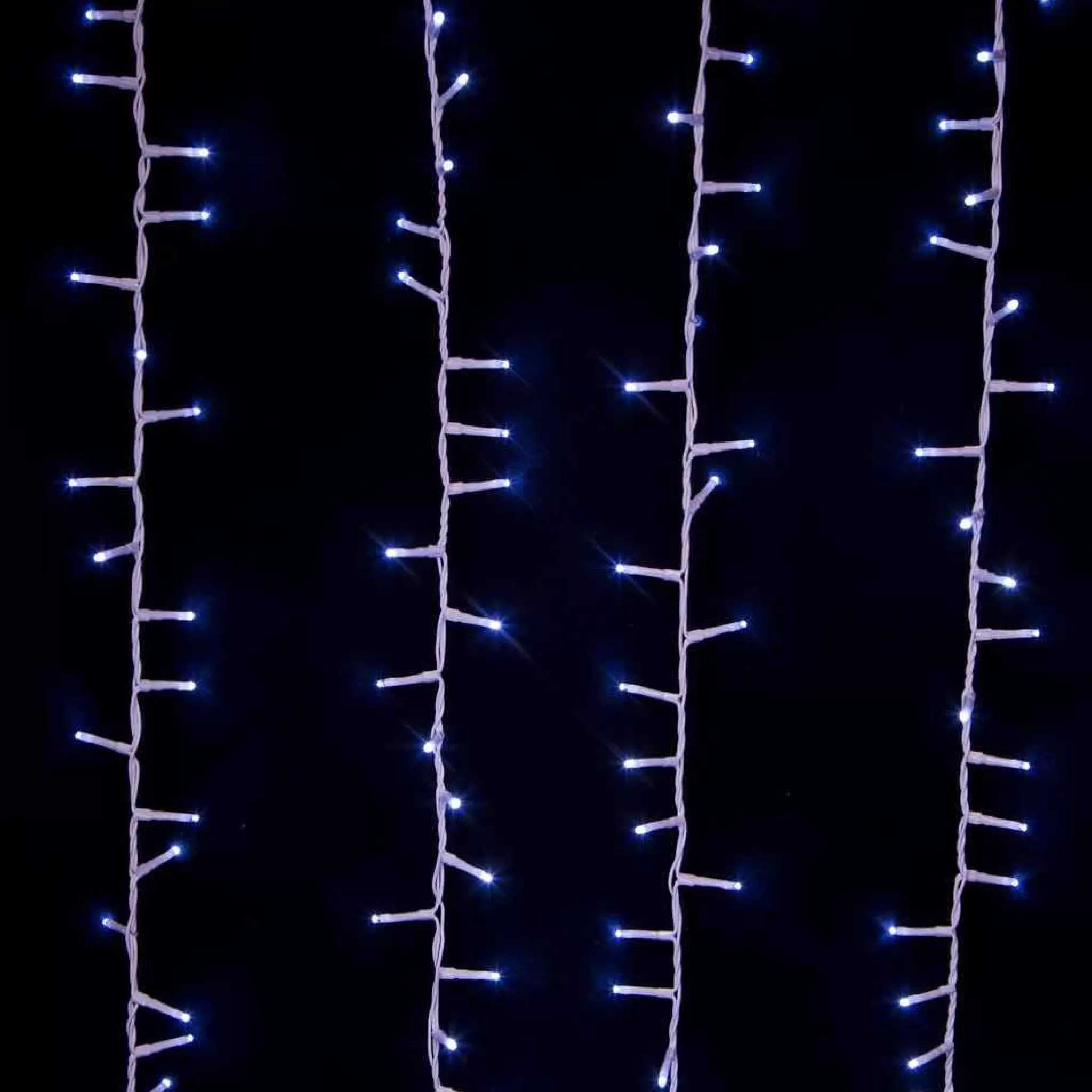 Kurt Adler 600-Light 49.2-Foot Cool White Led White Wire Rice Light Set