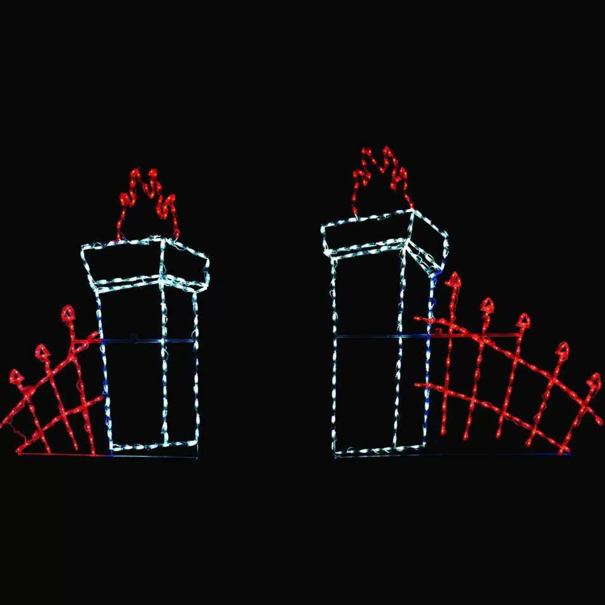 Brite Ideas Led Cemetery Fence Display #Led-Hwcmfnc