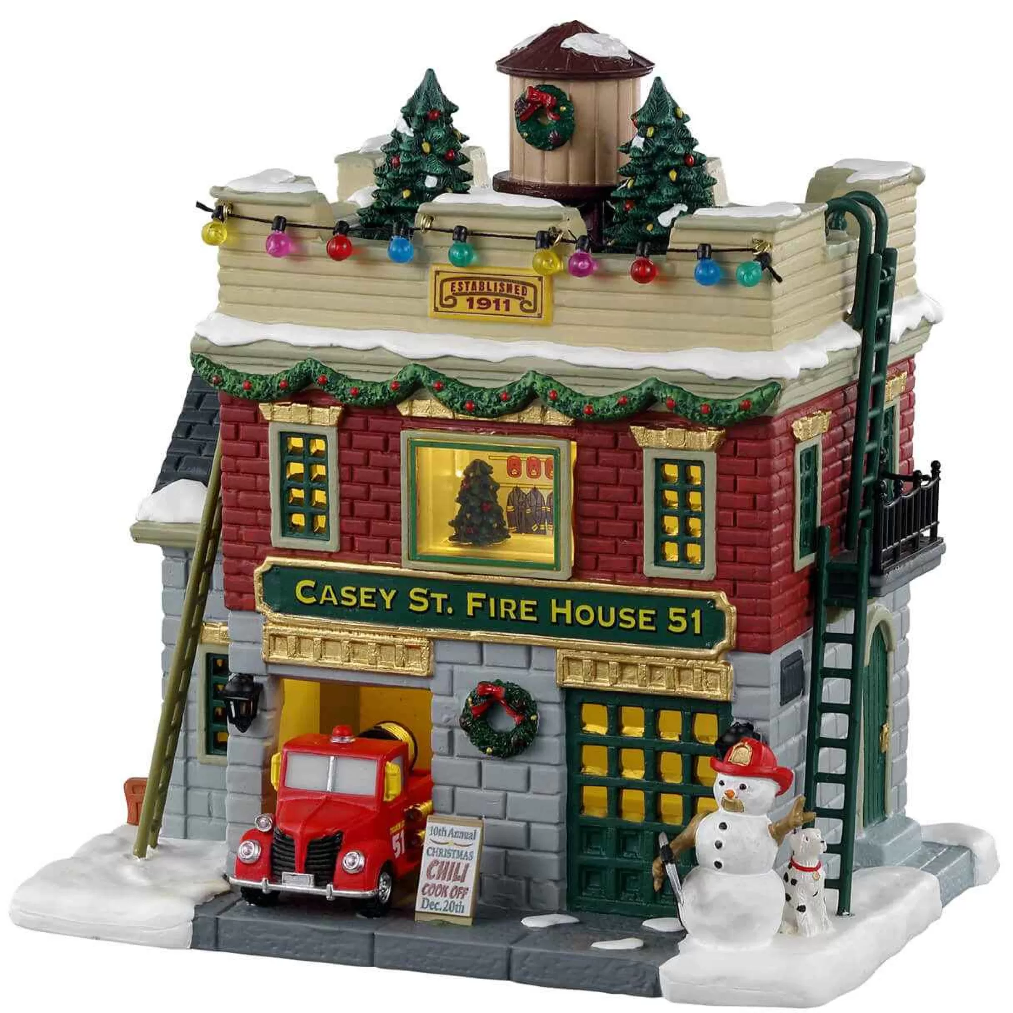 Lemax Village Collection Casey St. Firehouse 51 #35044