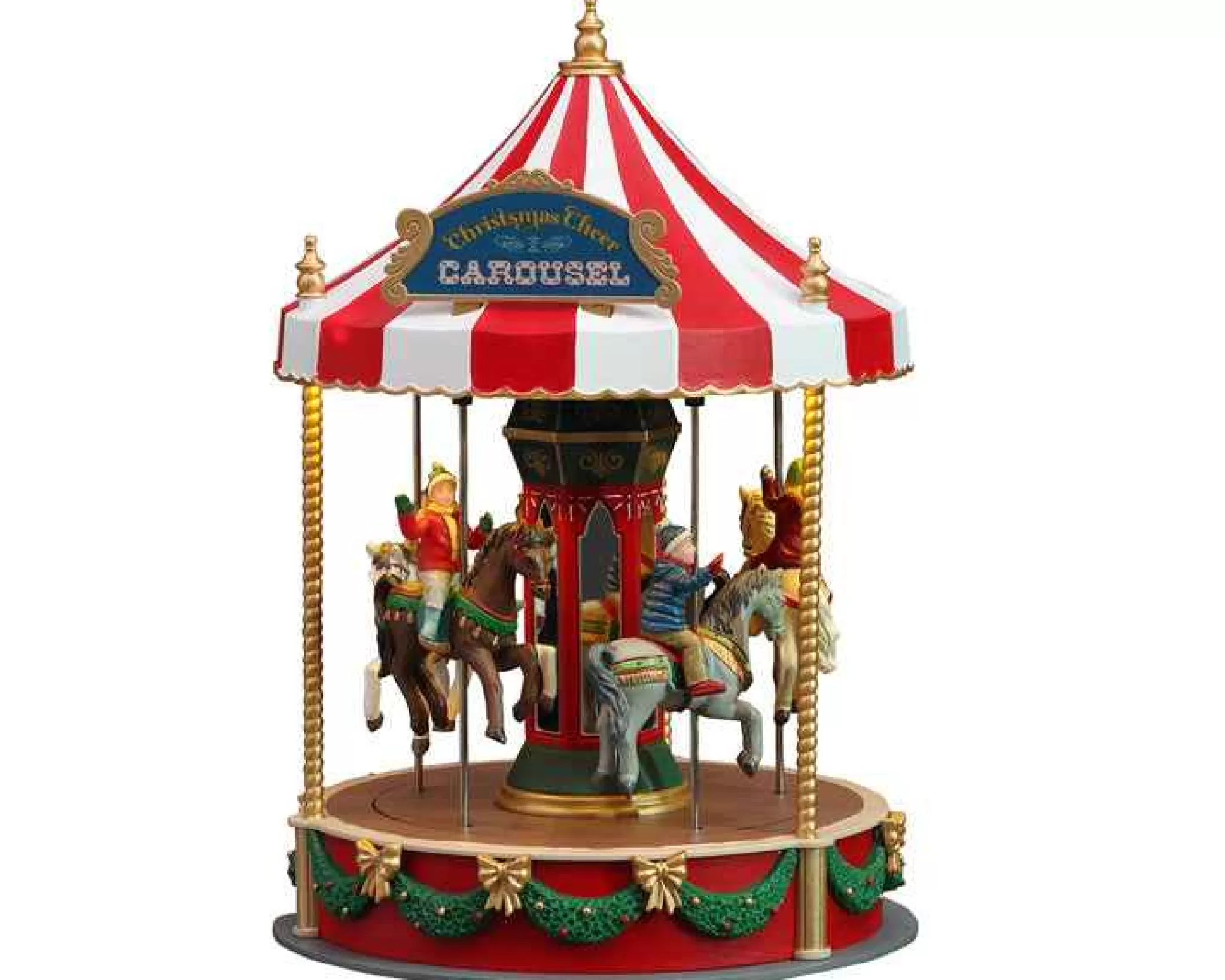 Lemax Village Collection Christmas Cheer Carousel, B/O #14821