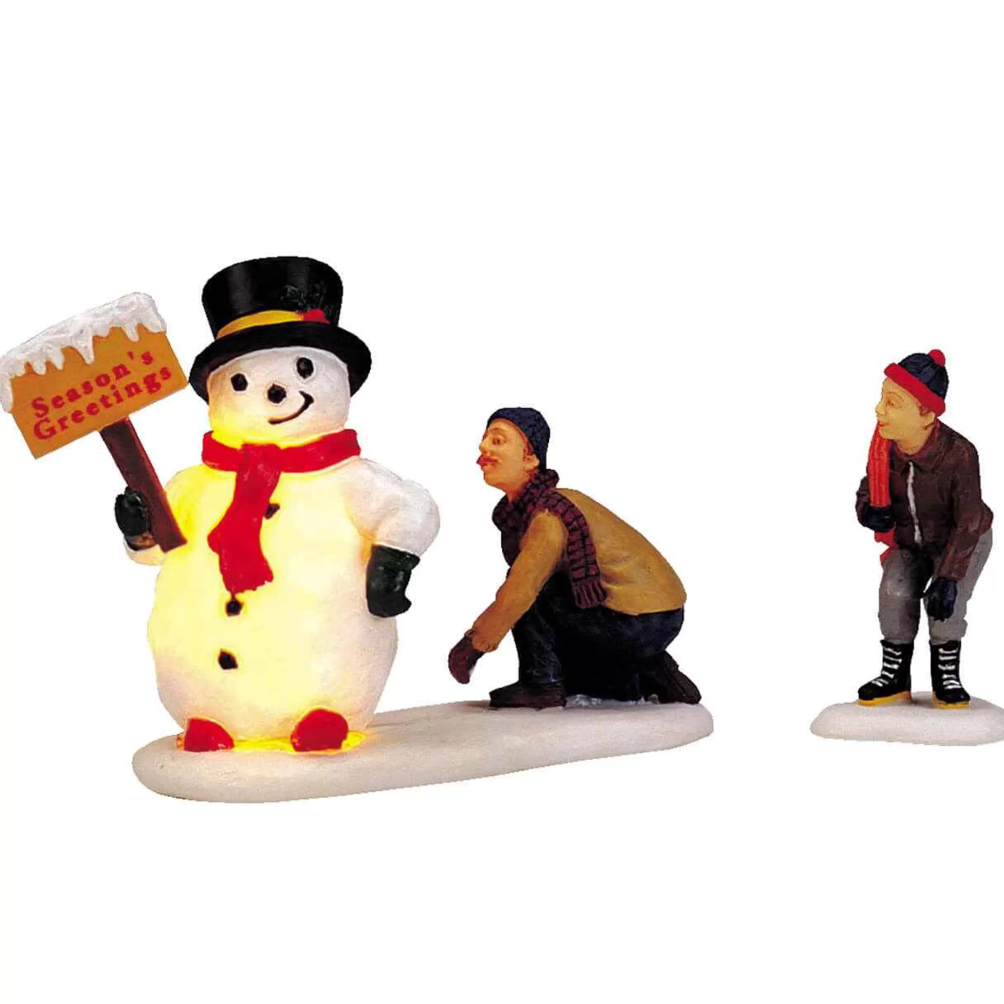 Lemax Village Collection Frosty's Friendly Greeting, Set Of 2, Battery Operated(4.5V) #04511