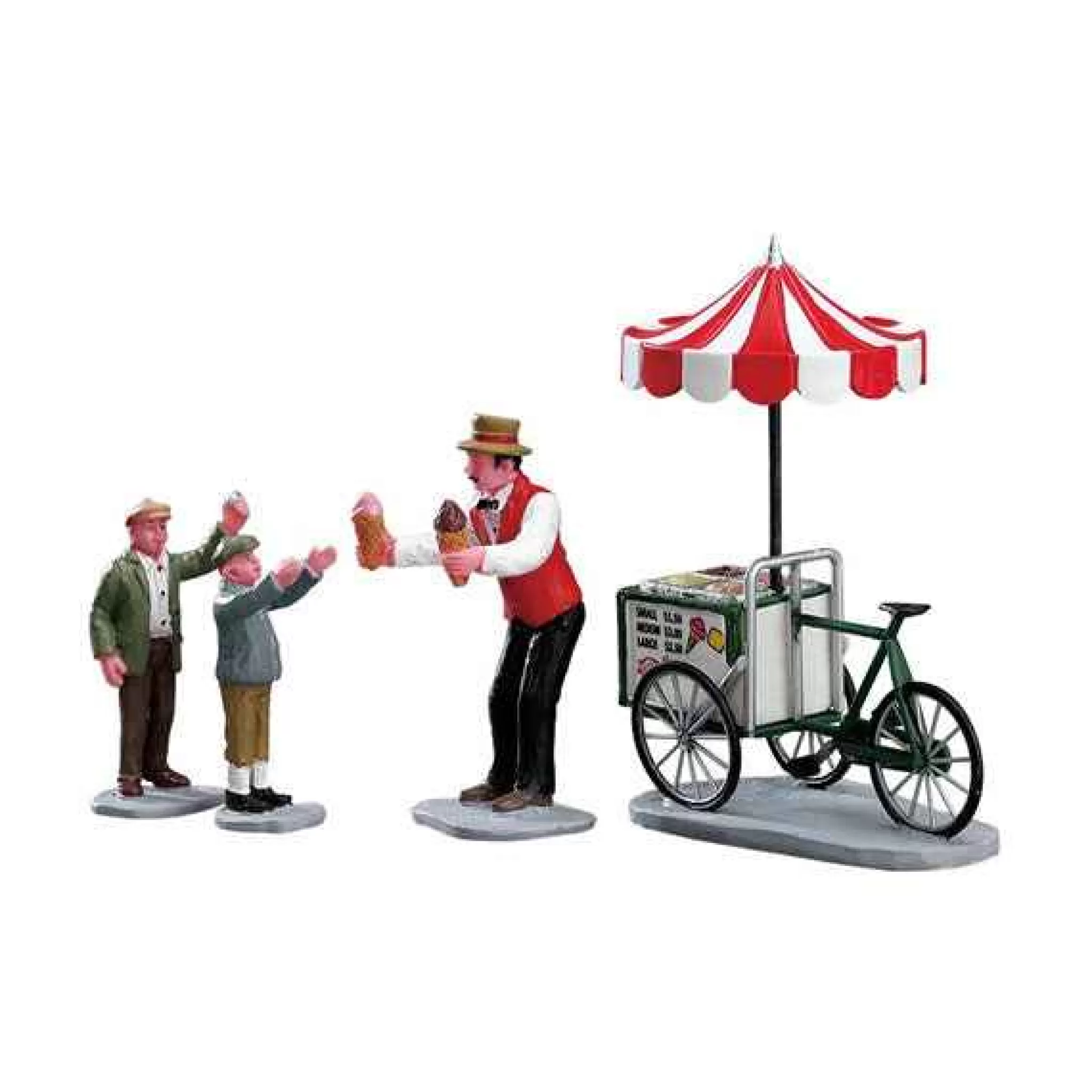 Lemax Village Collection Gelato Cart, Set Of 4 #32139