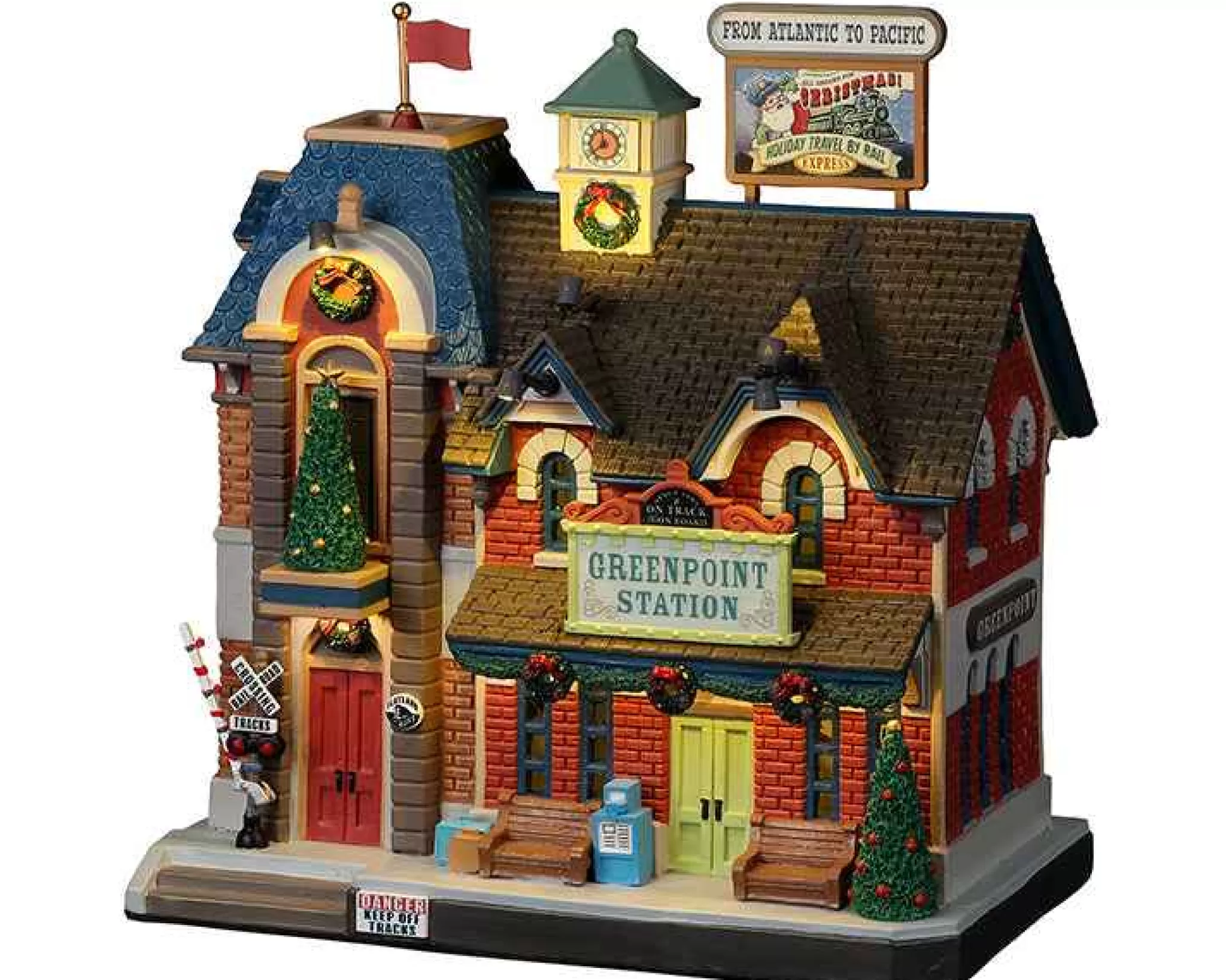 Lemax Village Collection Greenpoint Railroad Station, With 4.5V Adaptor #25866