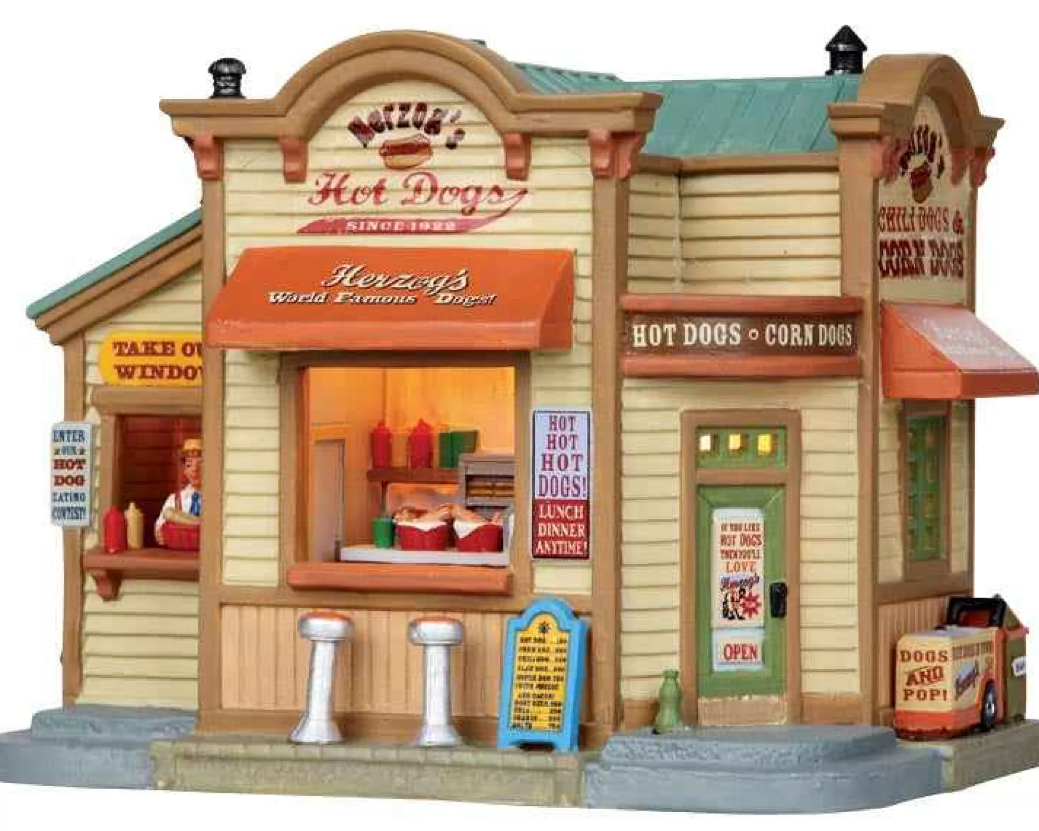 Lemax Village Collection Herzog's Hot Dogs #15255