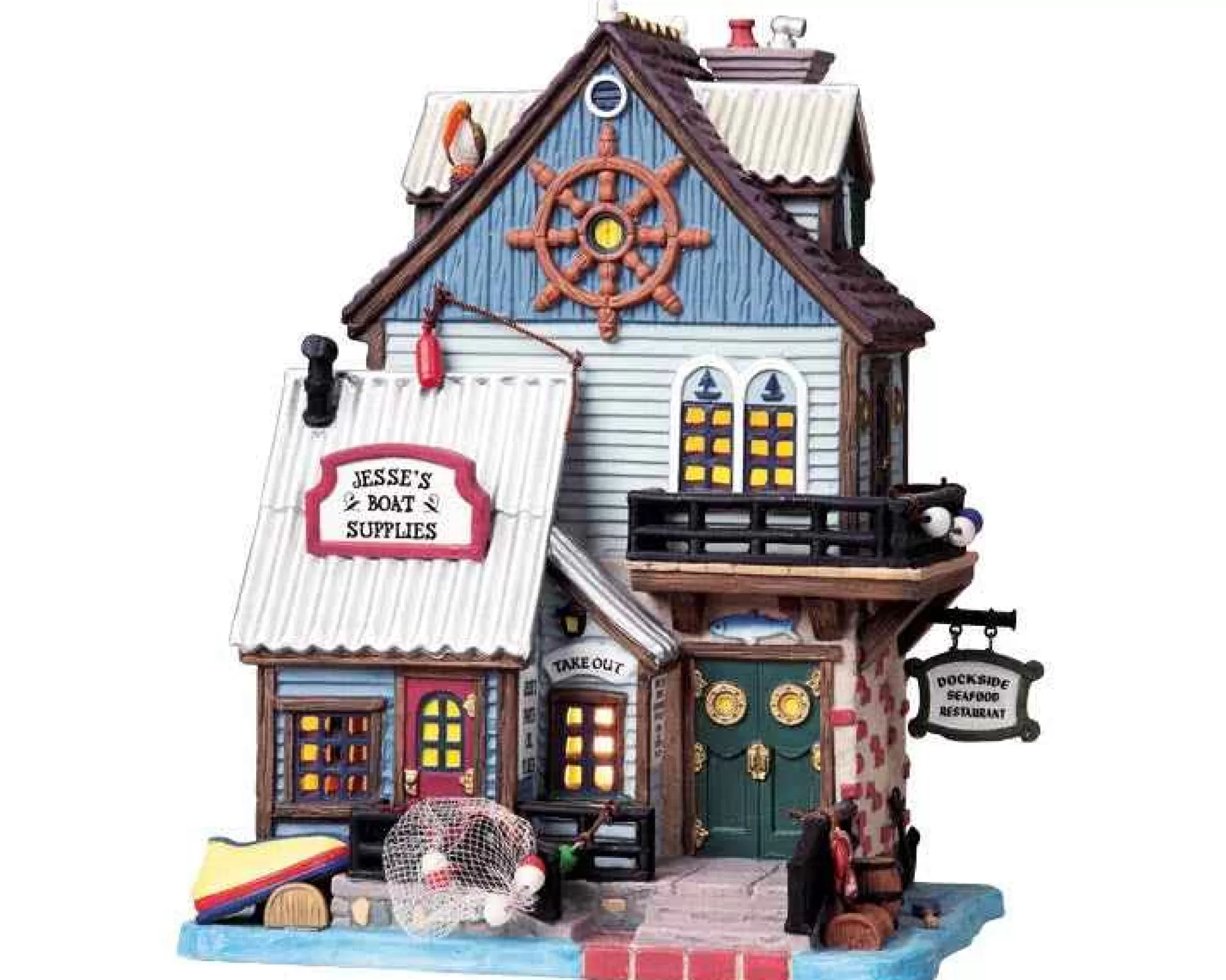 Lemax Village Collection Jesse's Boat Supplies & Restaurant #85698
