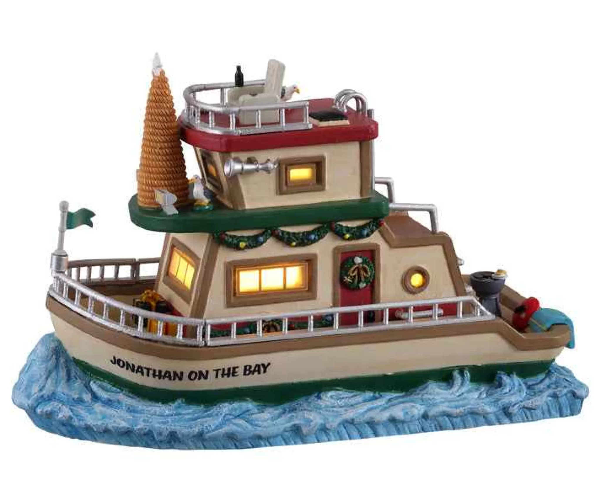 Lemax Village Collection Jonathan's Houseboat On The Bay #15754