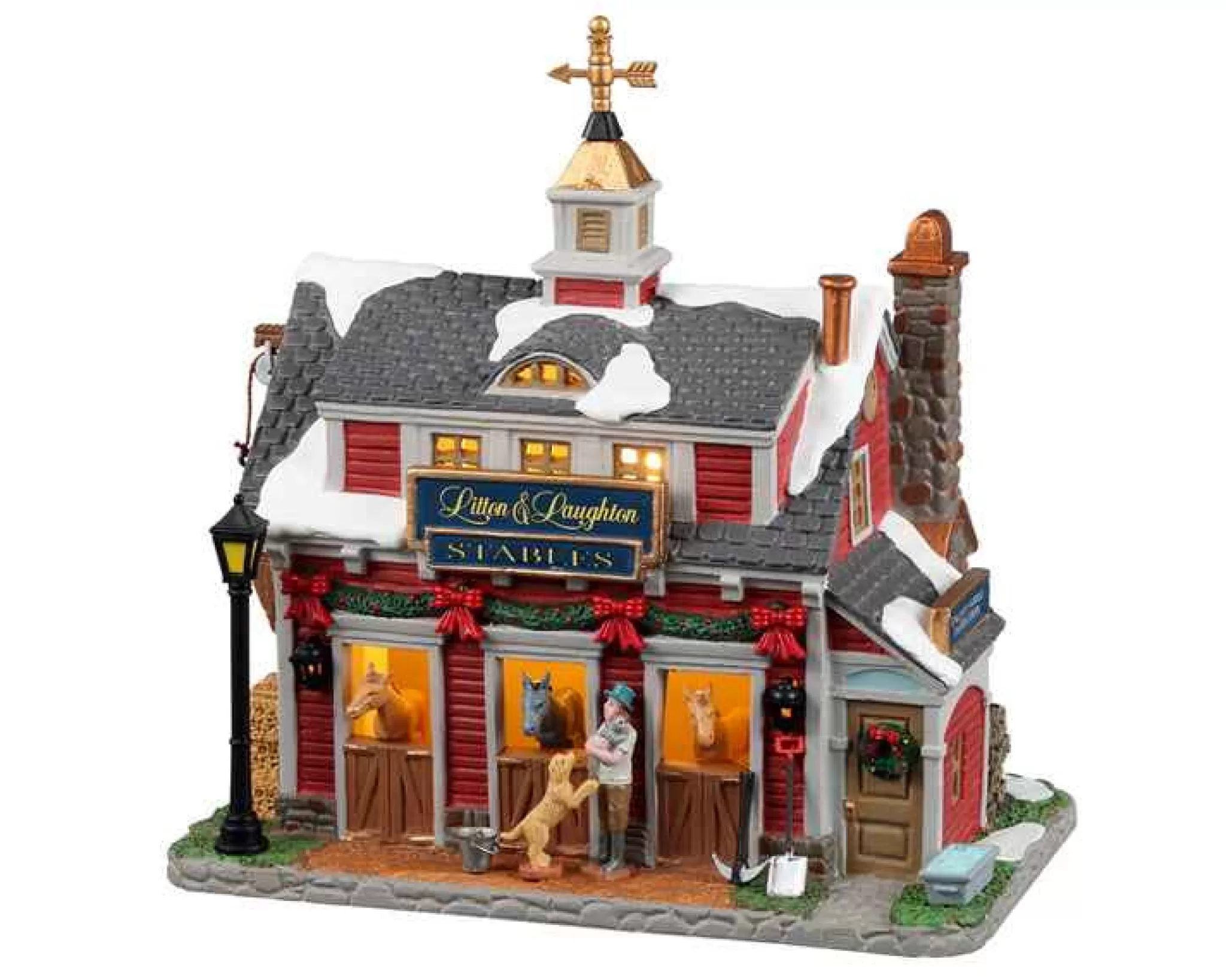 Lemax Village Collection Litton & Laughton Stables #25934