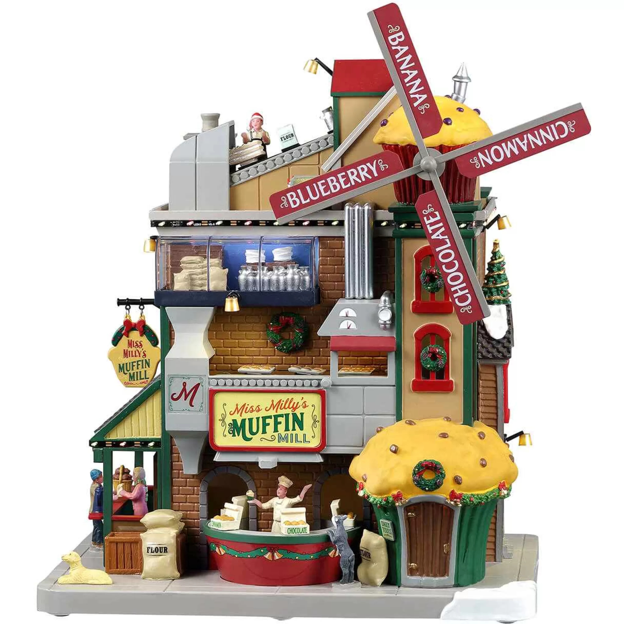 Lemax Village Collection Miss Milly's Muffin Mill, With 4.5V Adaptor #35020