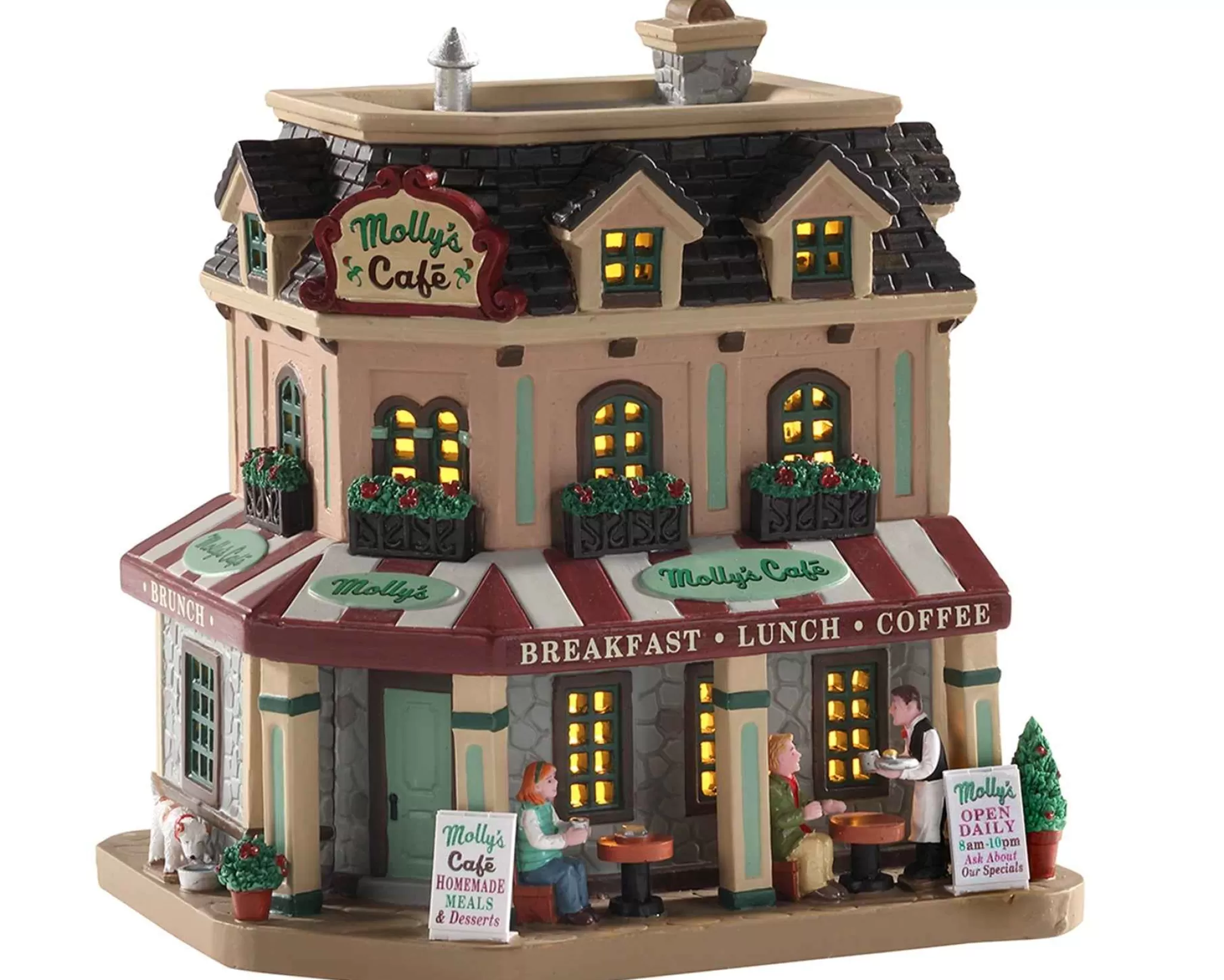 Lemax Village Collection Molly's Corner Cafe #05687