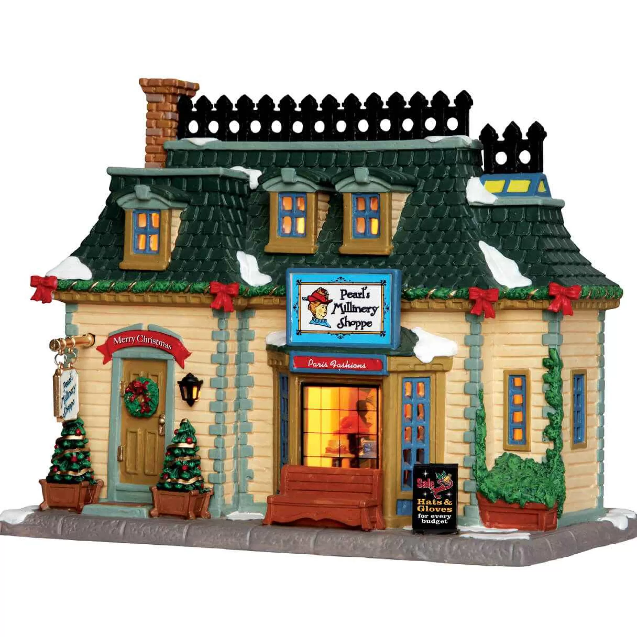 Lemax Village Collection Pearl's Millinery Shoppe (Aa) #35498
