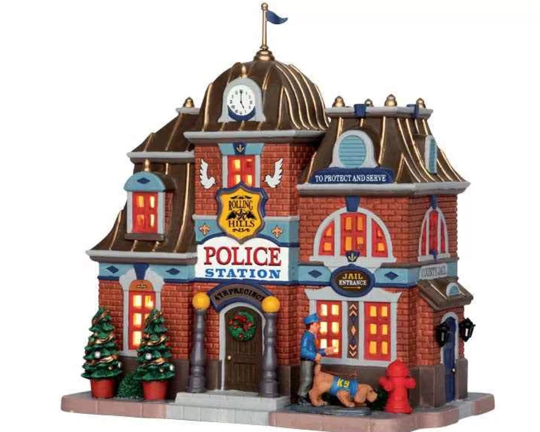 Lemax Village Collection Rolling Hills Police Station #55018