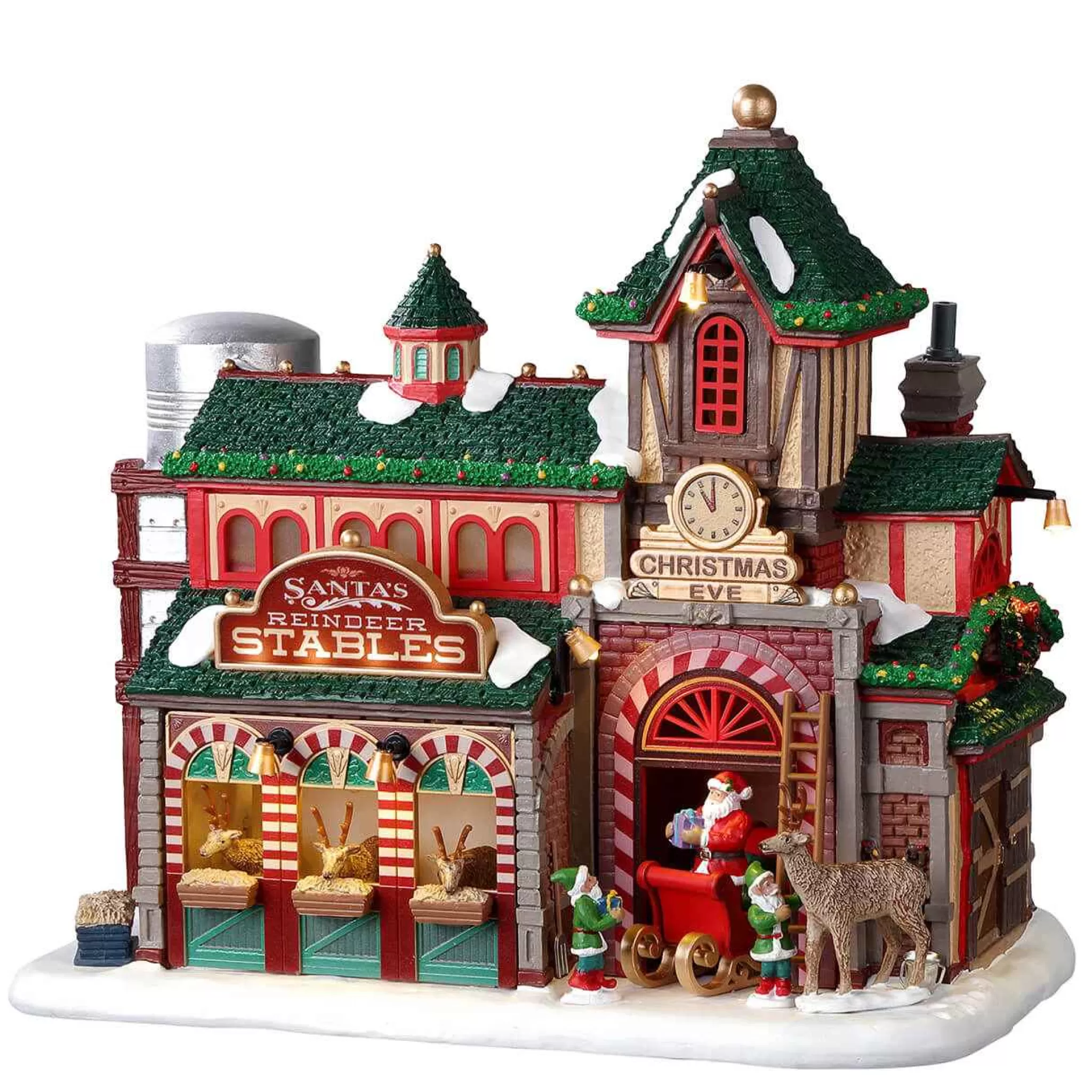 Lemax Village Collection Santa's Reindeer Stables, Battery Operated (4.5V) #25926