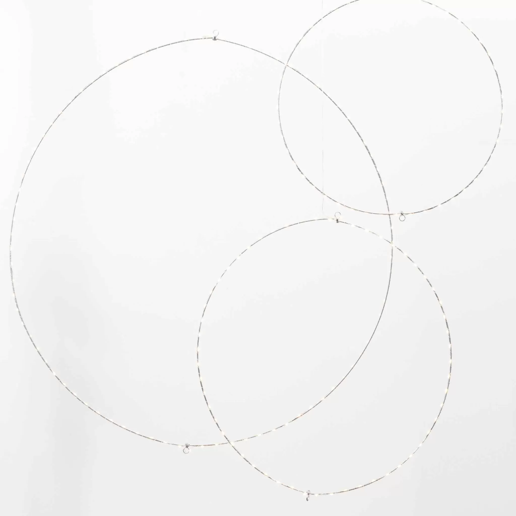 Gerson International Set Of 3 Whimsical Rings, Warm White Battery Operated Led